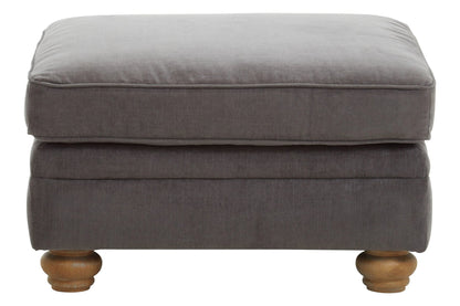 Ardleigh Grey Fabric Footstool
