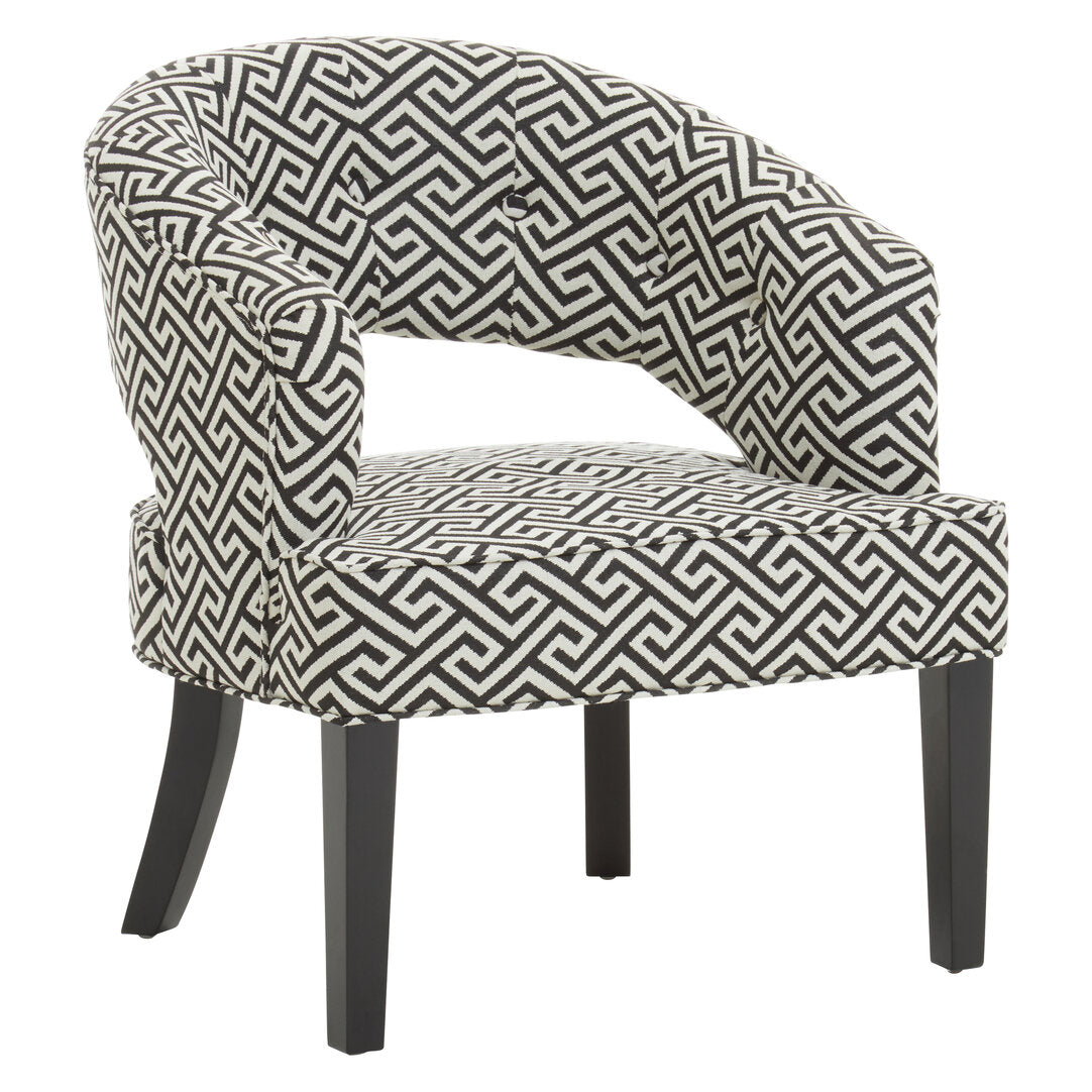 Mayfair Greek Key design Cutout Lounge Chair
