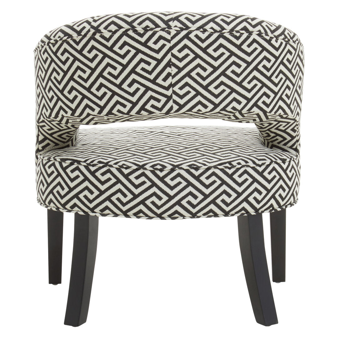 Mayfair Greek Key design Cutout Lounge Chair