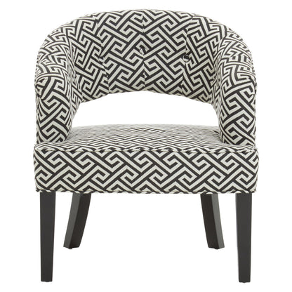 Mayfair Greek Key Design Cutout Lounge Chair