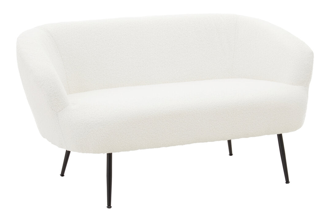 Yasemin Two Seat Sofa With Black Finish Legs