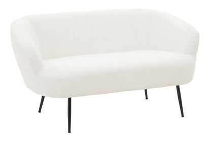 Yasemin Two Seat Sofa With Black Finish Legs