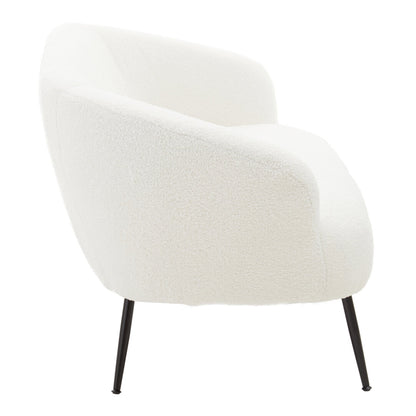 Yasemin Two Seat Sofa With Black Finish Legs