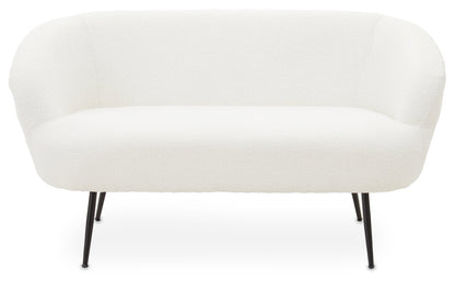 Yasemin Two Seat Sofa With Black Finish Legs