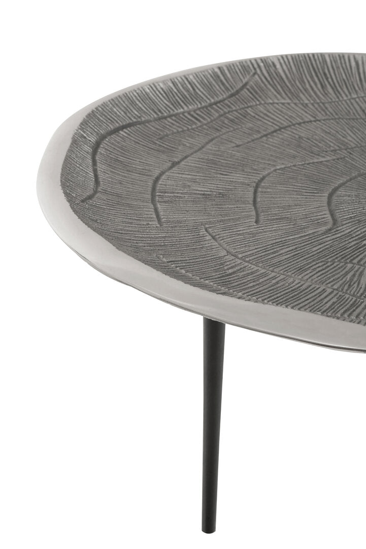 Forest Oak Effect Silver Top Coffee Table