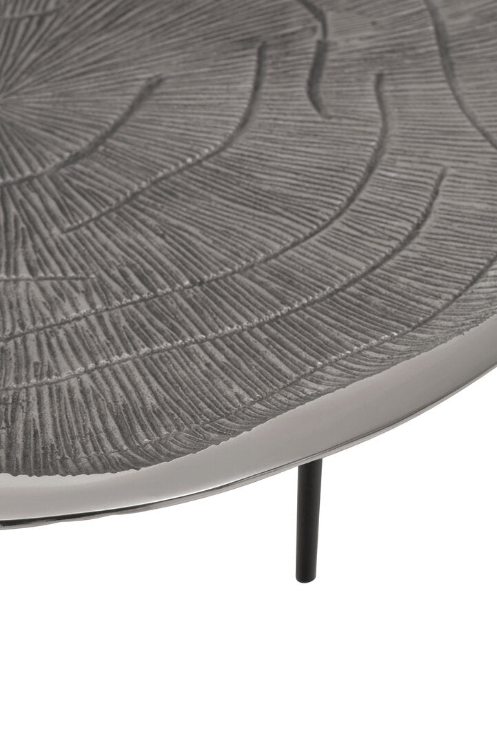 Forest Oak Effect Silver Top Coffee Table