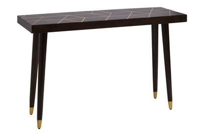 Nepor Mango Wood And Gold Finishing Console Table