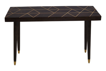 Nepor Mango Wood And Gold Finishing Console Table