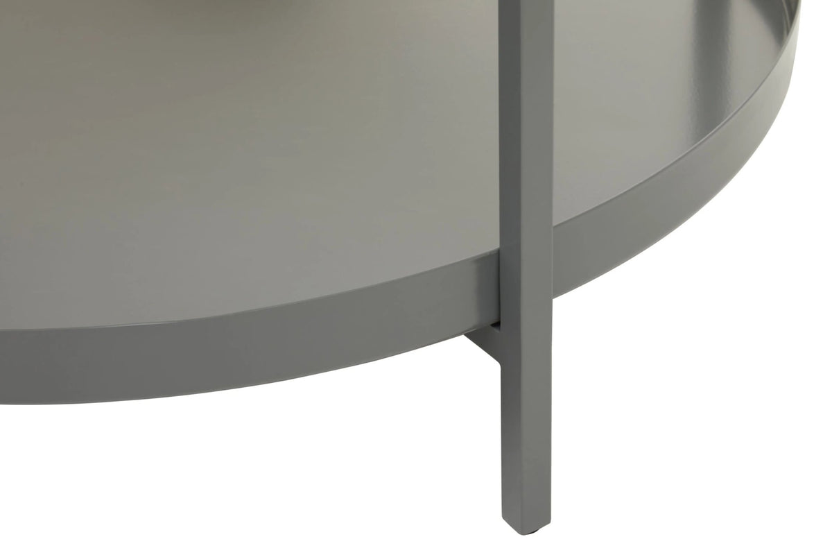 Serpenta Grey and Gold Finish 2 Tier Coffee Table