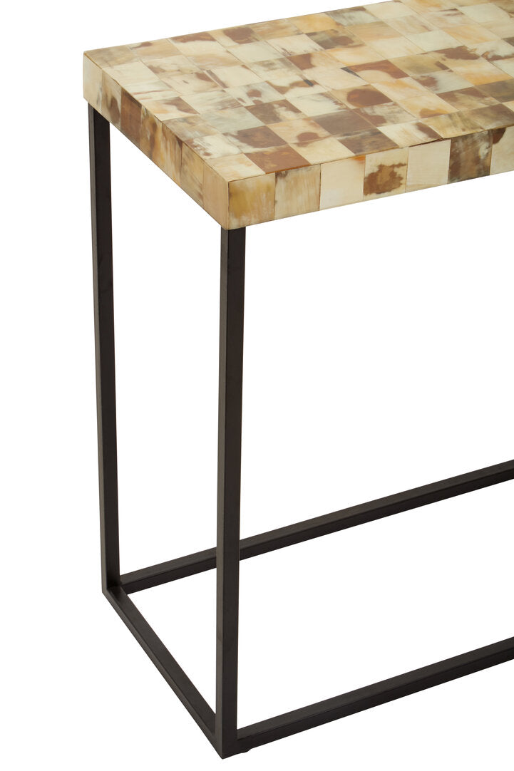 Nacre Cream Mother of Pearl Console Table