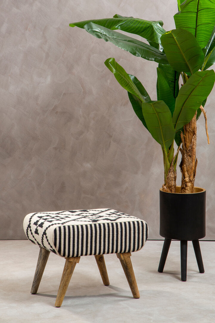 Serene Berber Style Footstool