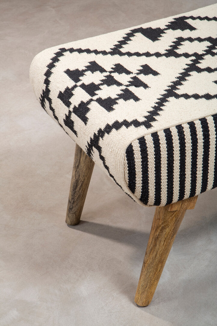 Serene Berber Style Footstool