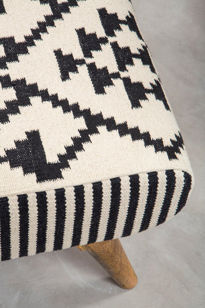 Serene Berber Style Footstool