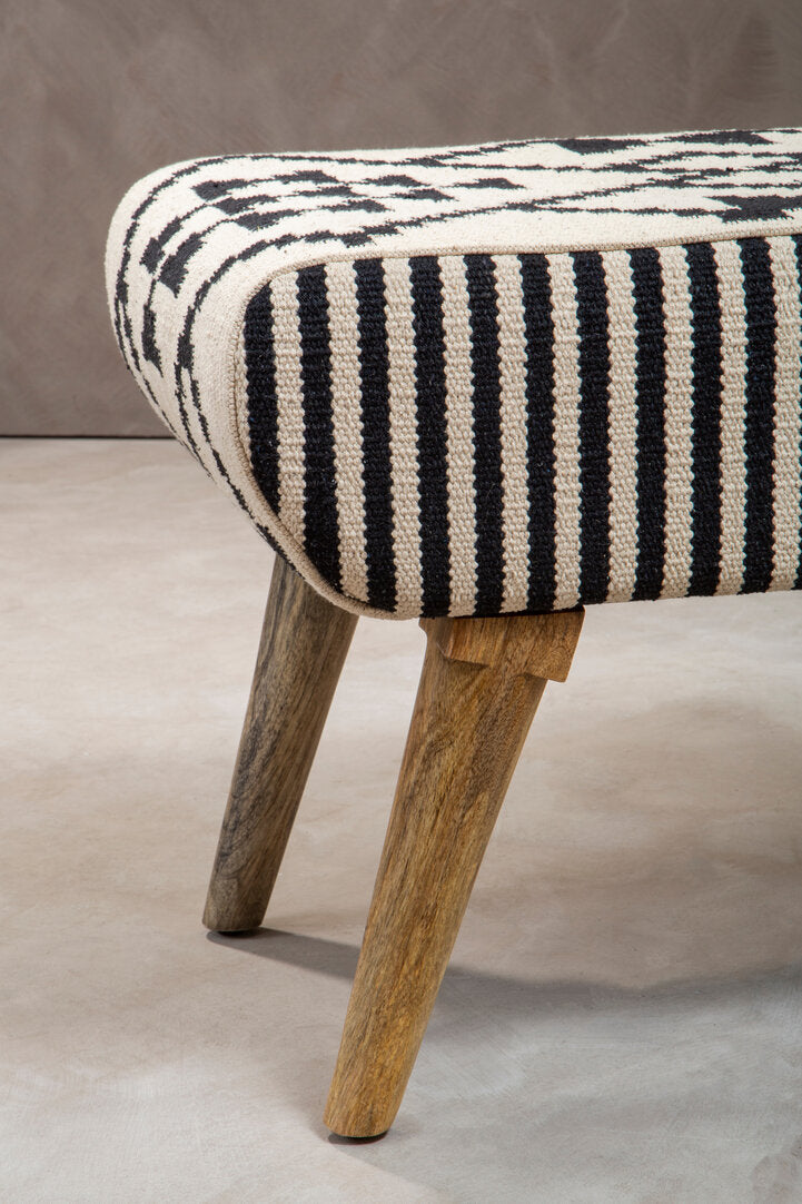 Serene Berber Style Footstool