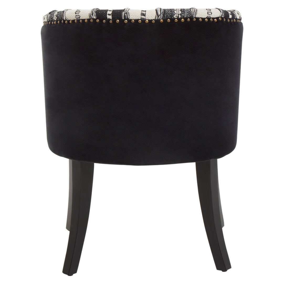 Serene Black and White Chair
