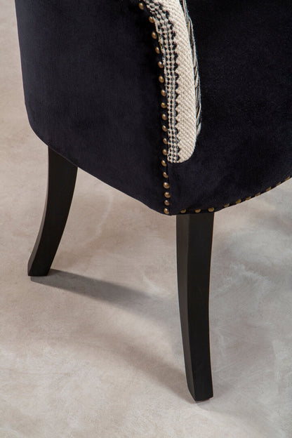 Serene Black and White Chair