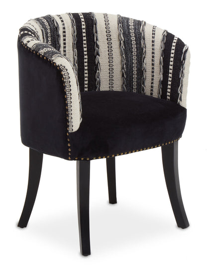 Serene Black and White Chair
