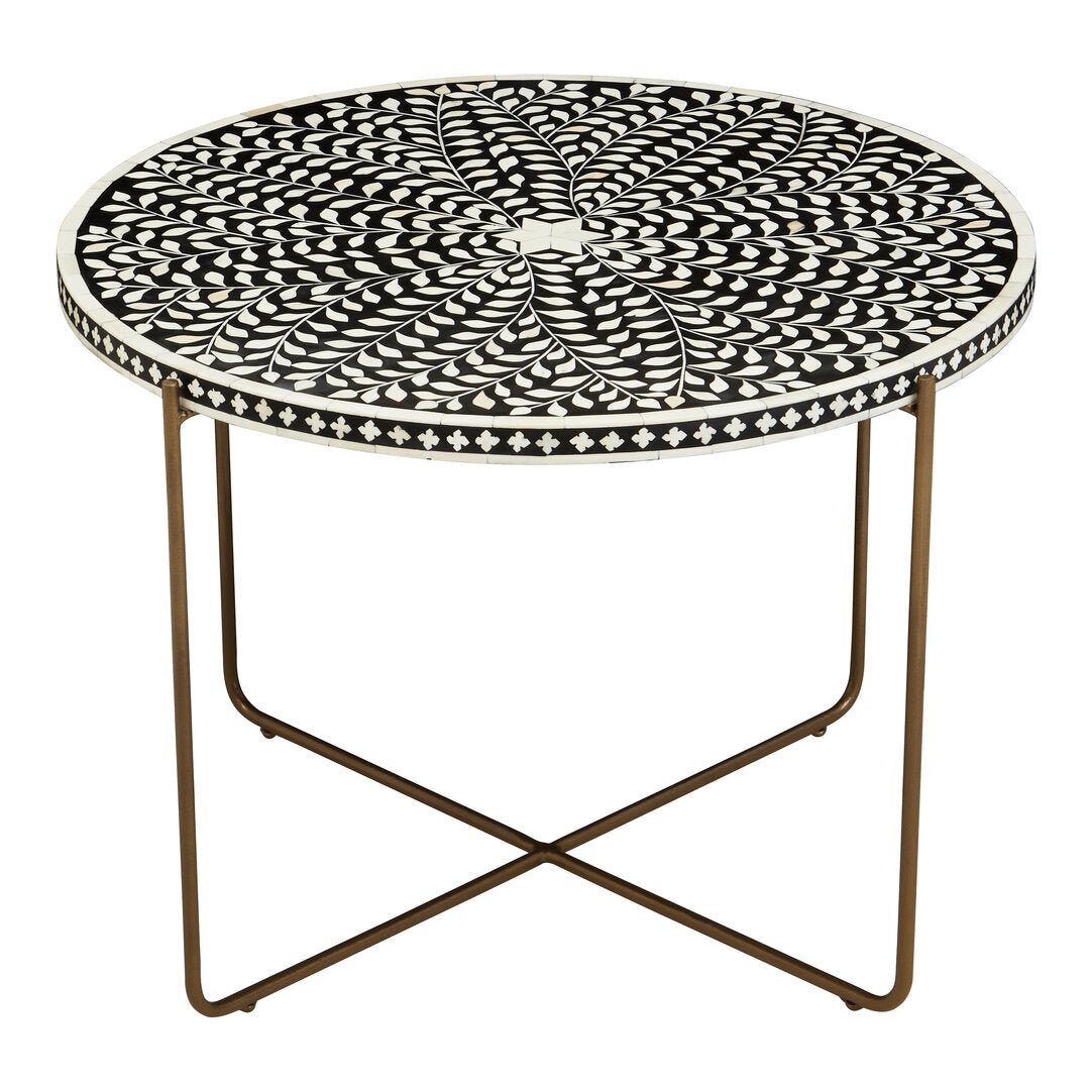 Unity Bone Inlay Round Coffee Table