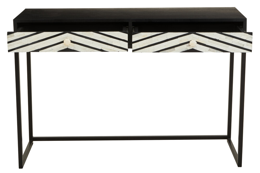Unity Two Drawers with Bone Inlay Console Table