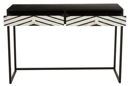 Unity Two Drawers with Bone Inlay Console Table