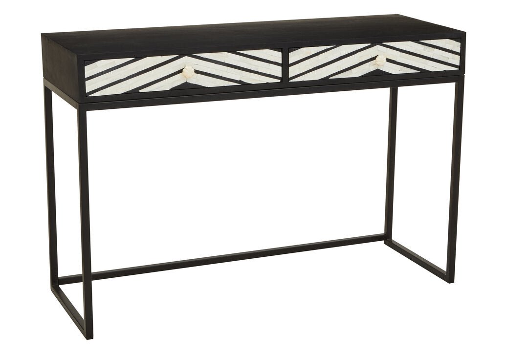 Unity Two Drawers with Bone Inlay Console Table