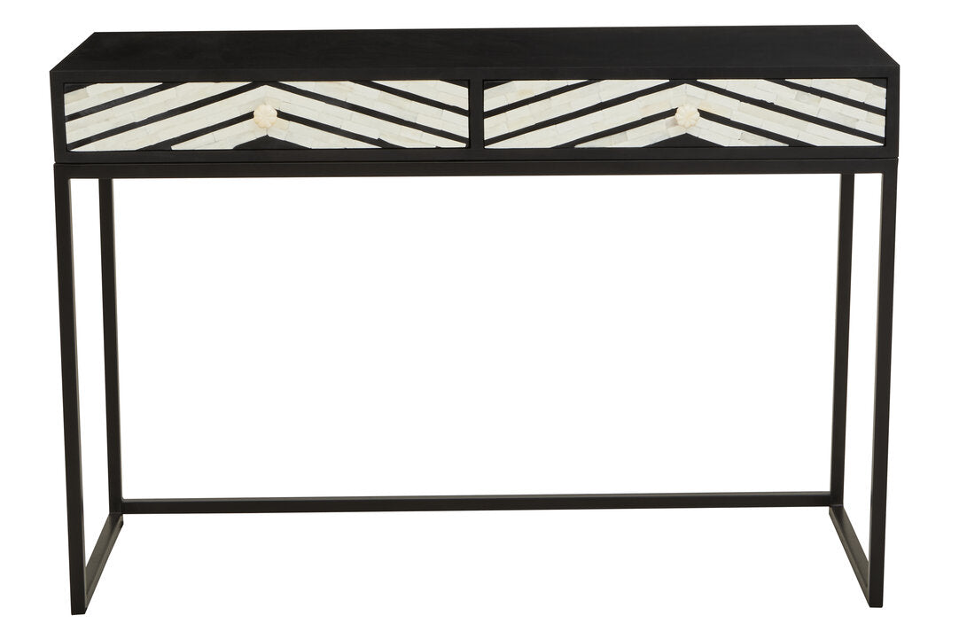 Unity Two Drawers with Bone Inlay Console Table