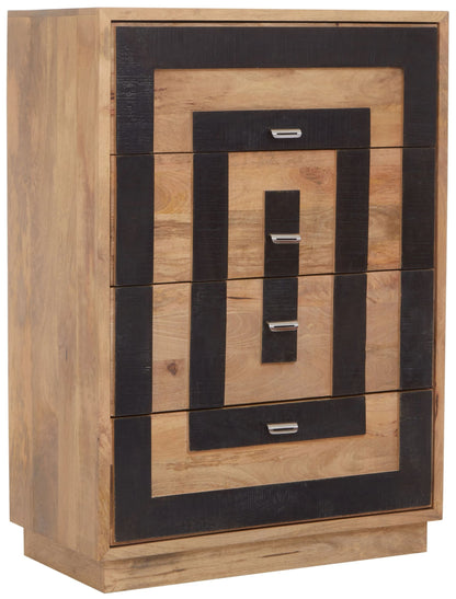 Salcombe Mango Wood Chest of 4 Drawers