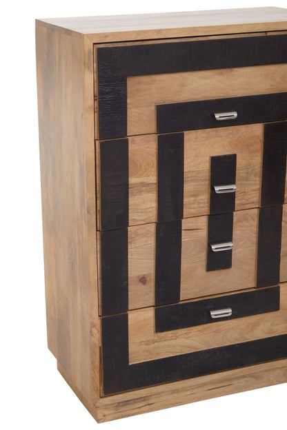 Salcombe Mango Wood Chest of 4 Drawers