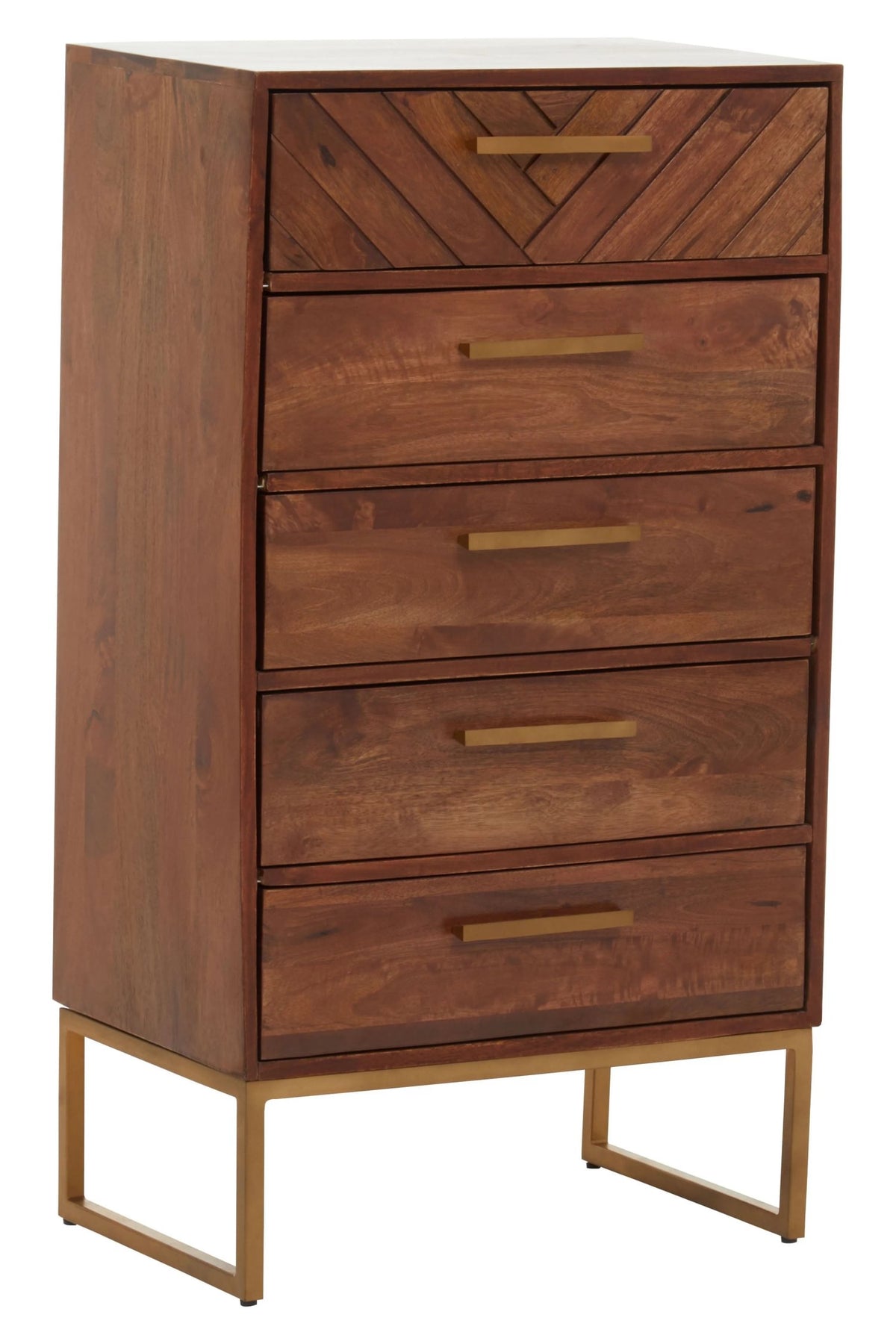 Mangrove Mango Wood Chest of 5 Drawers