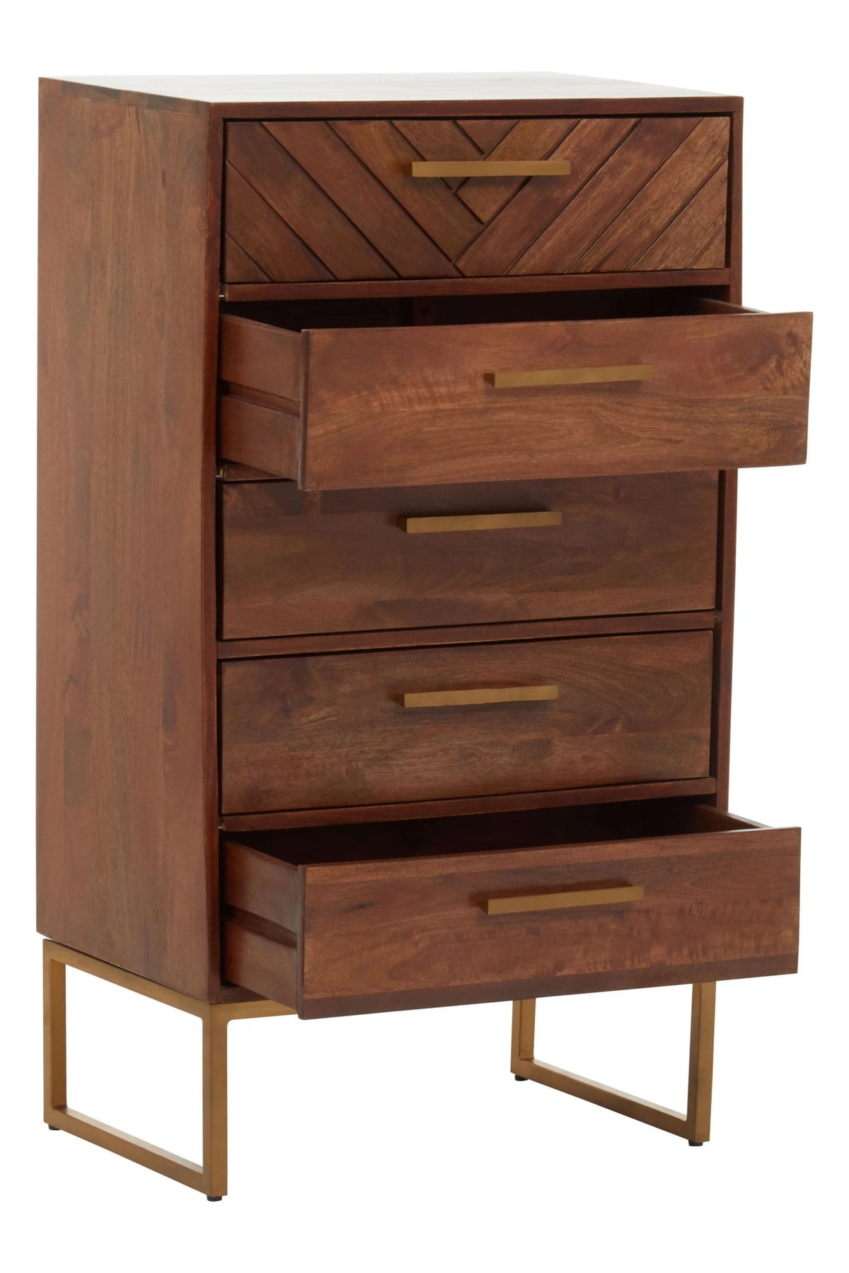 Mangrove Mango Wood Chest of 5 Drawers