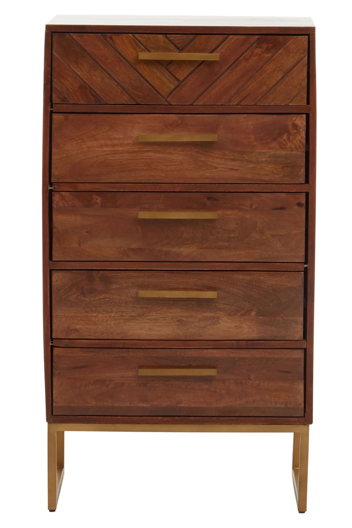 Mangrove Mango Wood Chest of 5 Drawers