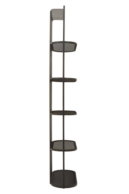 Van Five Tier Black Shelf Unit