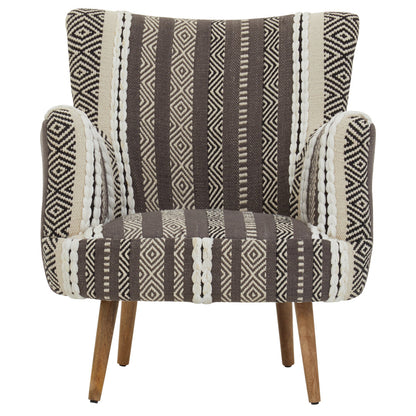 Serene Grey And White Chair