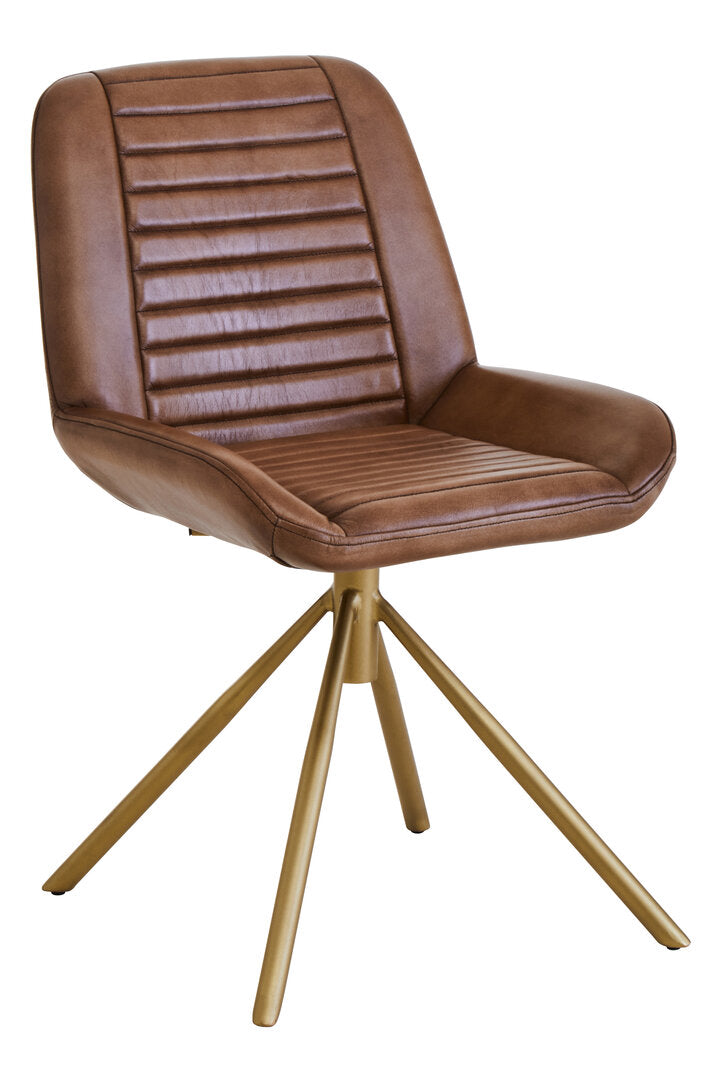 Dakota Brown Leather Chair