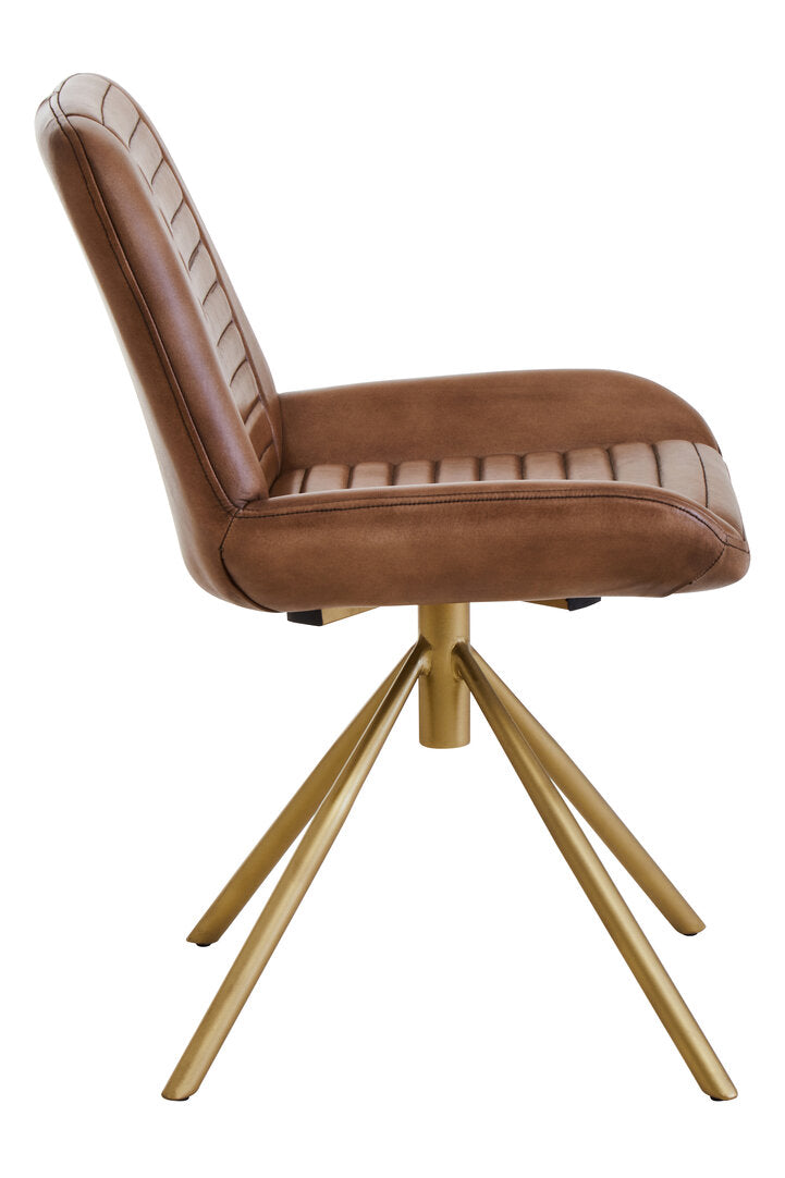 Dakota Brown Leather Chair