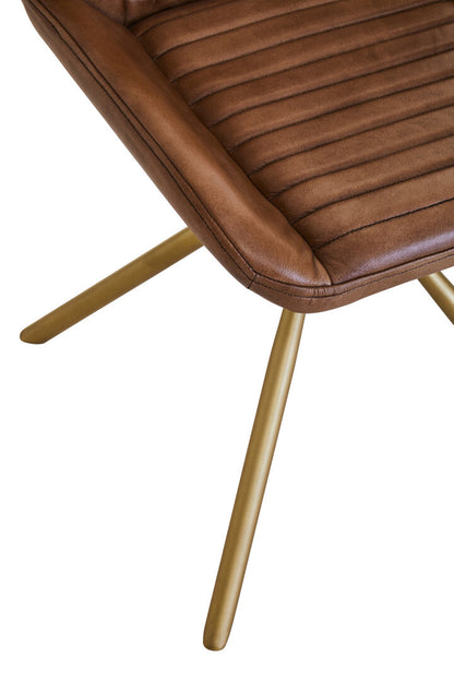 Dakota Brown Leather Chair