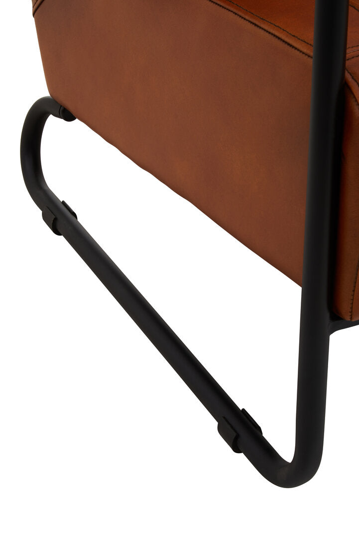 Dakota Tan Leather Armchair