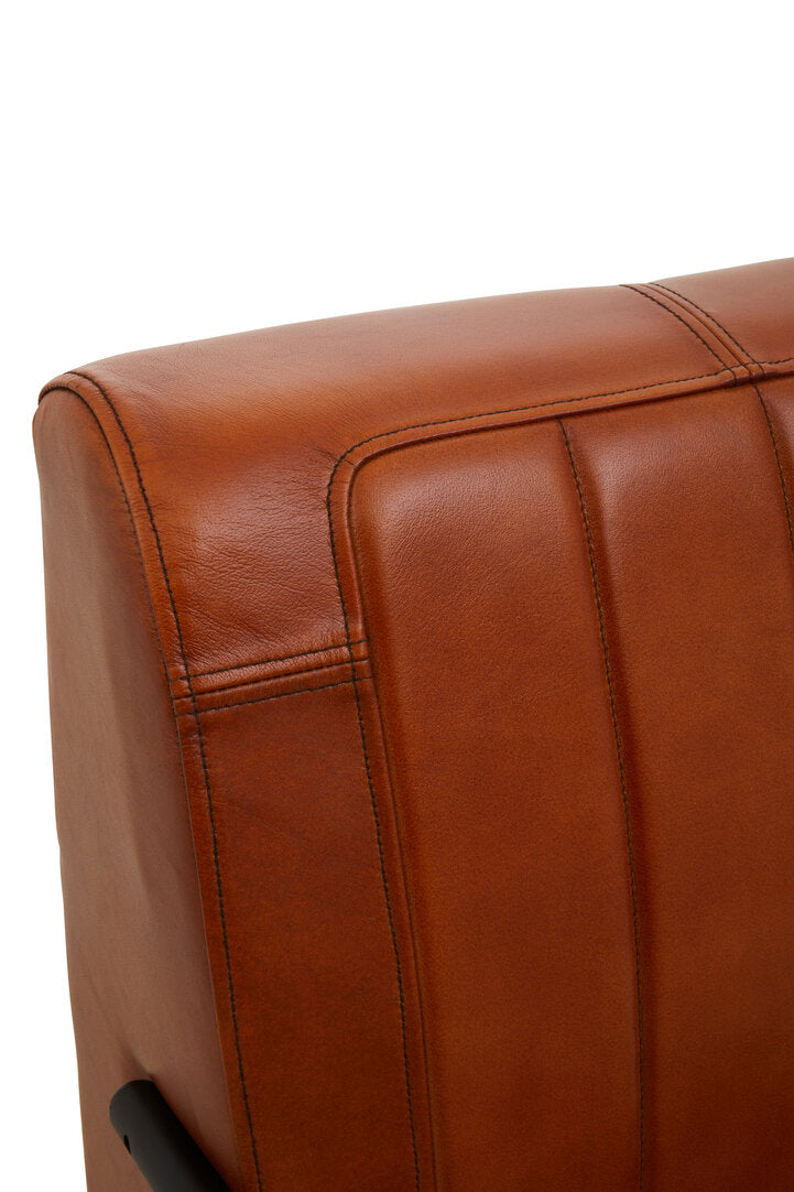 Dakota Tan Leather Armchair