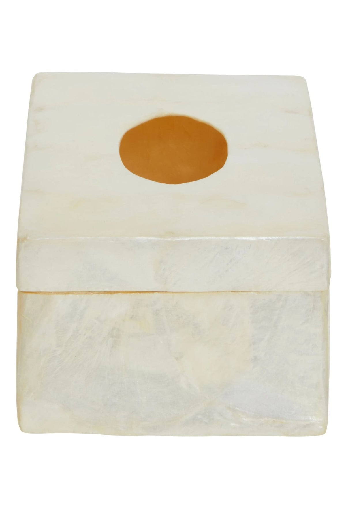 Pelara White Sea Shell Tissue Box
