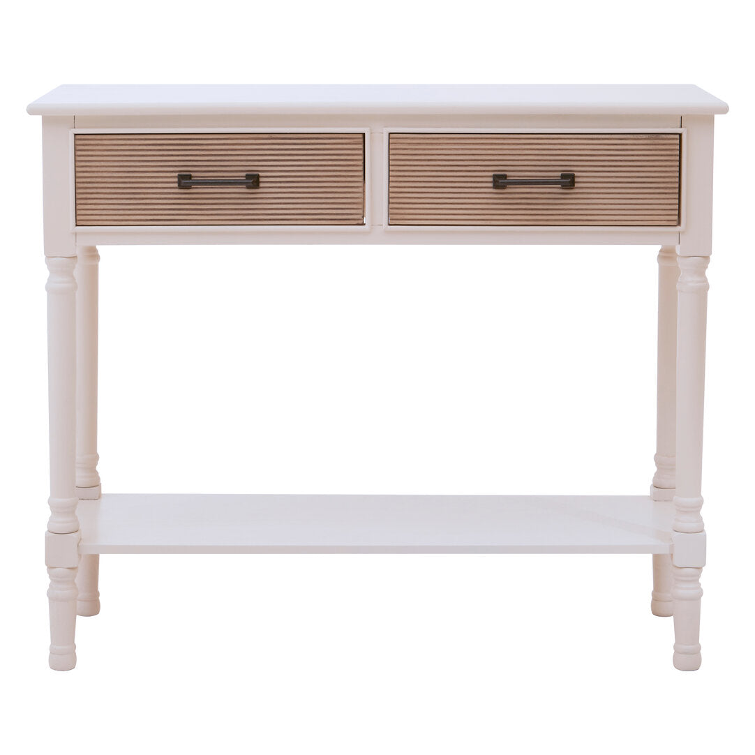 Heirloom 2 Drawers Pearl White Console Table