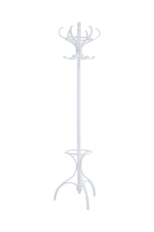Kingswell White Finish Floor Standing Coat Stand