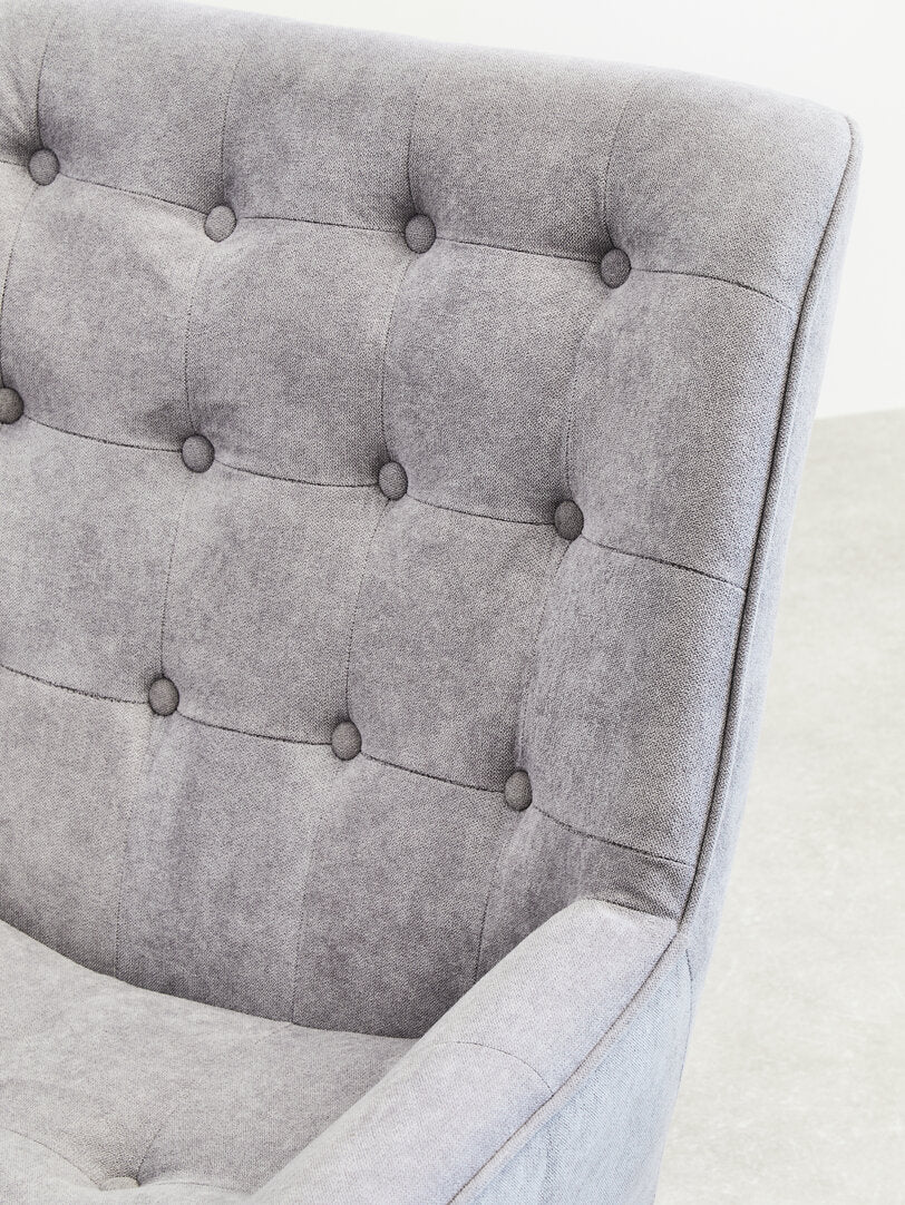Nordic Grey Curved Chair