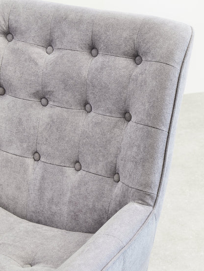 Nordic Grey Curved Chair