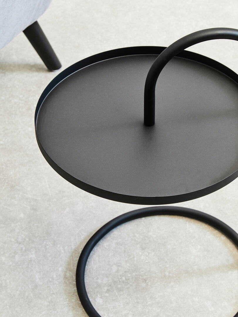 Fjord Black Hanging Top Side Table