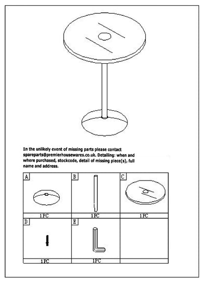 Adair Black Tempered Glass Bar Table