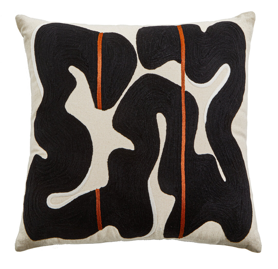 Zola Black And Beige Cushion