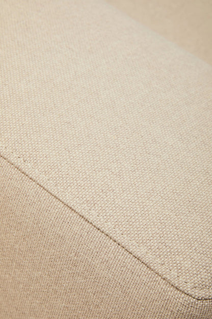 Cassis Natural Fabric 3 Seat Right Chaise Sofa
