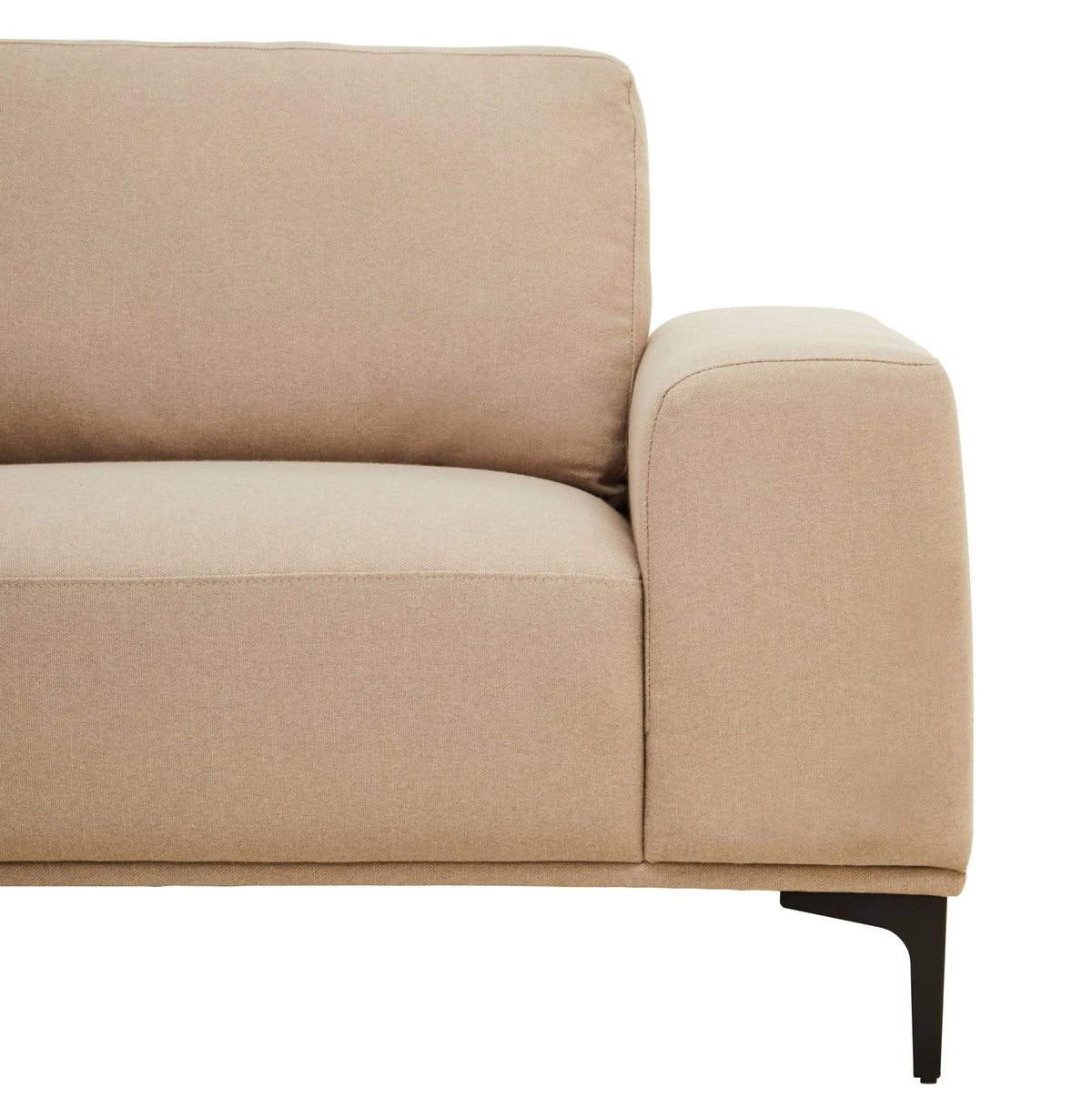Cassis 3 Seat Natural Fabric Left Chaise Sofa