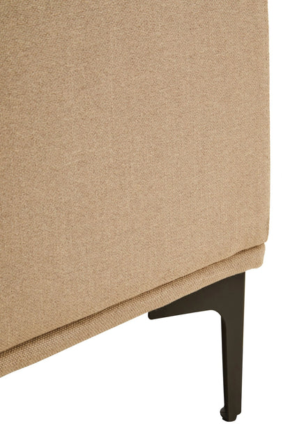 Cassis 3 Seat Natural Fabric Left Chaise Sofa