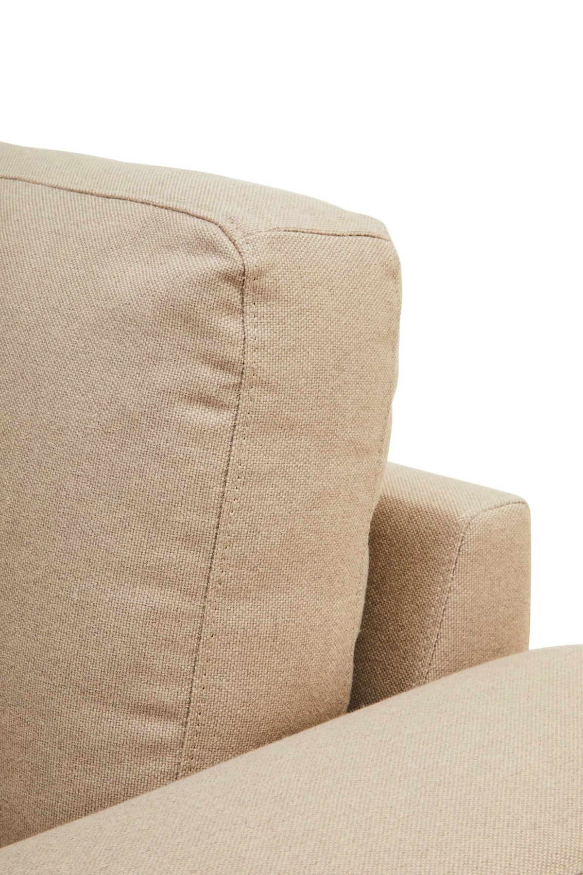 Cassis 3 Seat Natural Fabric Left Chaise Sofa